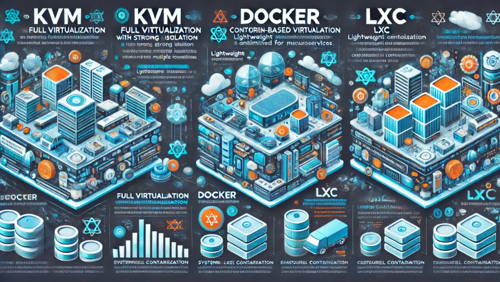 Virtualization on Linux: KVM vs Docker vs LXC